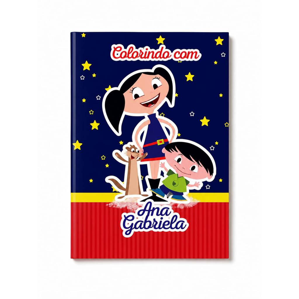 Livro de Colorir Revistinha Personalizado O SHOW DA LUNA Infantil  Festa Lembrancinha Aniversario todos os temas