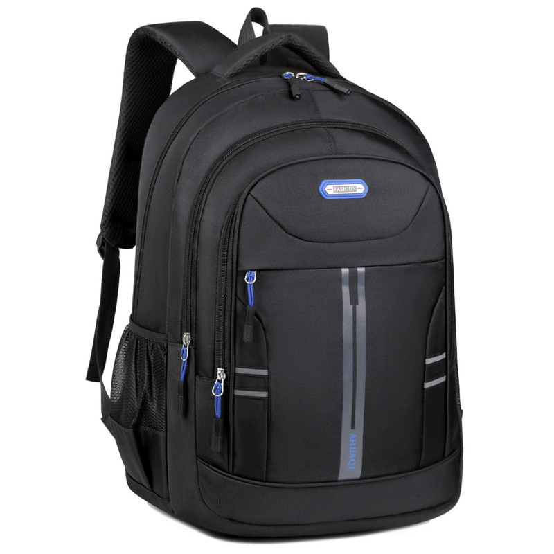 Mochila masculina júnior estudantes do ensino médio mochila masculina grande capacidade mochila de viagem dos homens neg