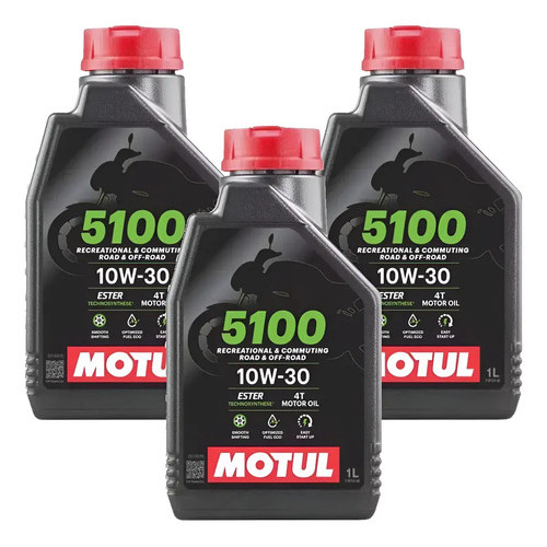Kit Óleo Motul 5100 10w30 4t 3 Litros Motul