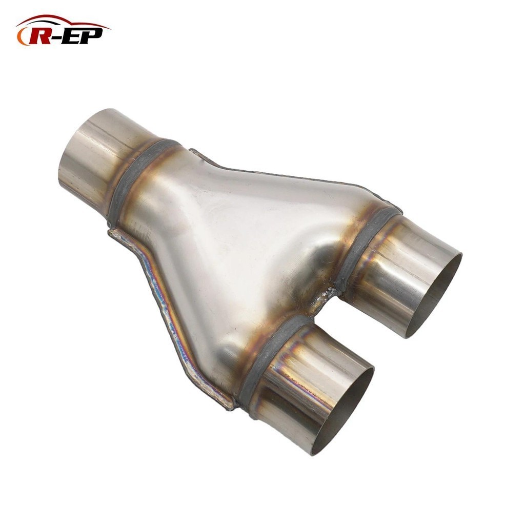 Silenciador De Tubo Y De Escape De Entrada De 2 " 2.25 " 2.5 " 3 " Prata Universal 409 Aço Inoxidável Para Pontas Carro 