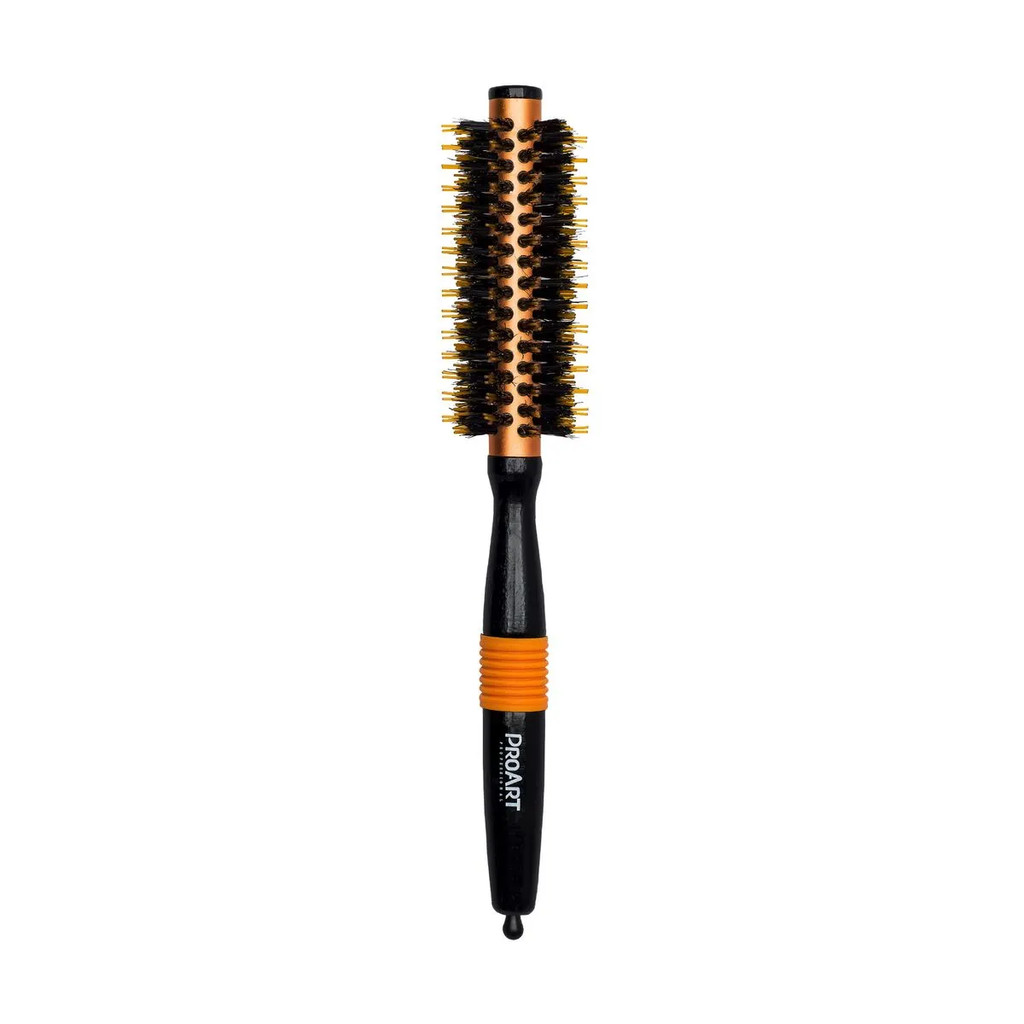ESCOVA DE CABELO METALICA PRO LARANJA 15MM TÉRMICA CERDAS DUPLAS