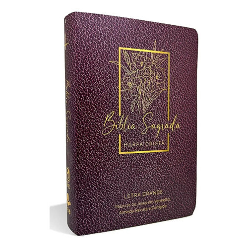 Bíblia Sagrada Arc Para Mulher, Letra Grande, Com Palavras De Jesus Destacadas, Com Harpa Cristã