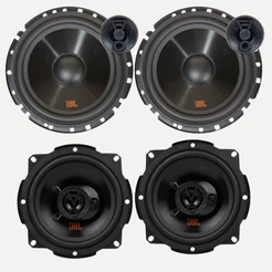 KIT SOM JBL 2 VIAS 6 POLEGADAS 160W + PAR ALTO FALANTES 5 POLEGADAS TRIAXIAIS