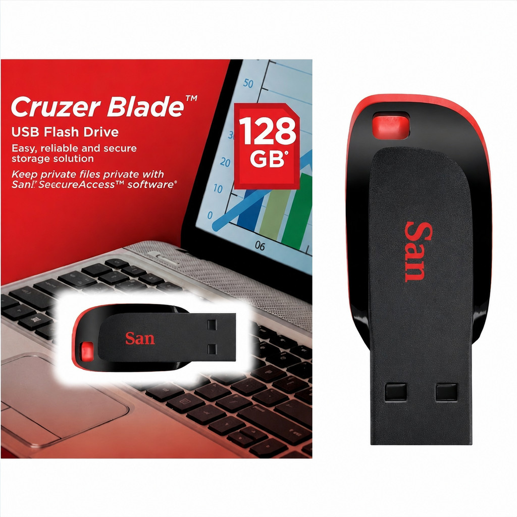 Pendrive USB 128GB FLASH DRIVE Para PC NOT