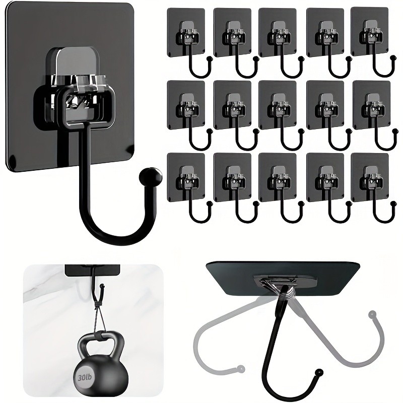 Kit 5/10/20 Ganchos Adesivos Parede Universais Autocolante Cozinha Quarto Banheiro Multi Organizador