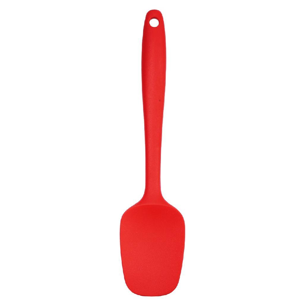 Espátula De Cozinha Silicone Vermelha Resistente Ao Calor Higiênica Sem Emendas