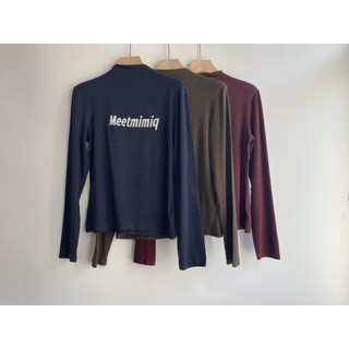 Produtos europeus sensação delicada moda gola alta camisa de fundo feminina ajuste fino manga comprida camiseta roupa in