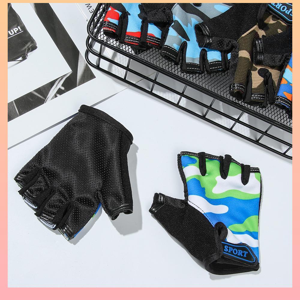 Luvas De Bicicleta Infantil De Alta Elasticidade Para Ciclismo Antiderrapante Respirável