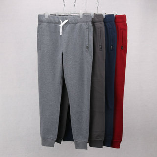 Comércio exterior pedido Original masculino inverno elástico de cintura alta velo calças quentes fino ajuste perna reta 