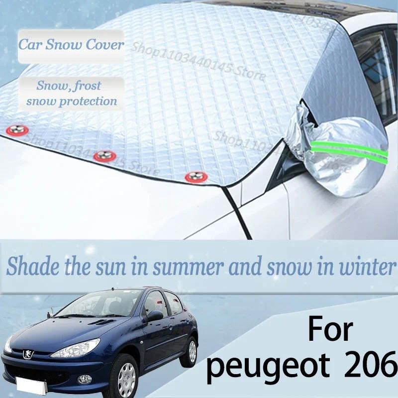 Para peugeot 206 Carro Neve Pára-Brisas , Geada , Poeira E Viseira UV , Roupas De Inverno , Magnético Grosso