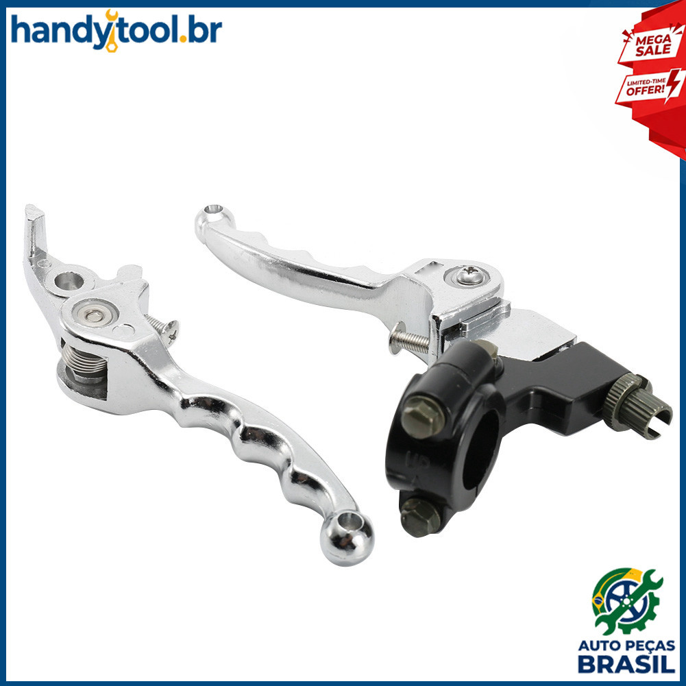 handtool.br 7/8 Alavancas de freio e embreagem dobráveis ​​Guiador Pit Dirt Bike Peças modificadas