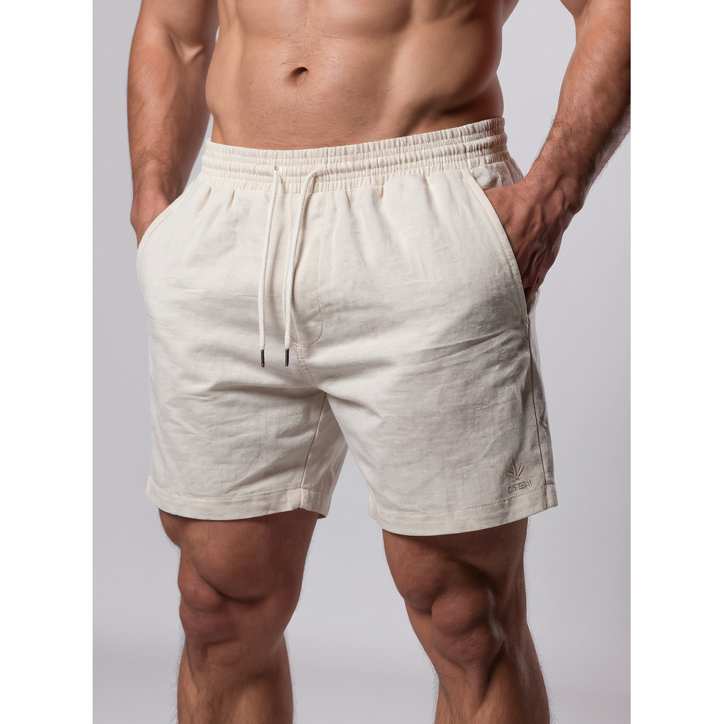 Kit 2 Bermudas Masculinas Linho Elastano Praiana Confortável Verão — VIRIANDUBA MIX