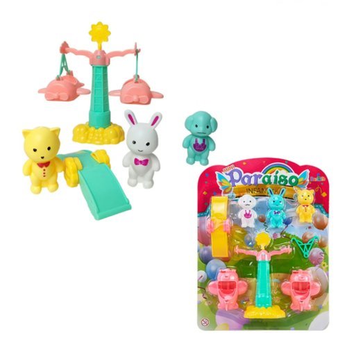 Parque Diversão Brinquedo Giratório Animais Carrossel 