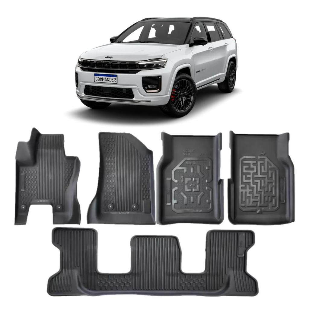 Jogo De Tapetes Com Bordas Elevadas Commander Jeep 50290498 Jeep 50290498