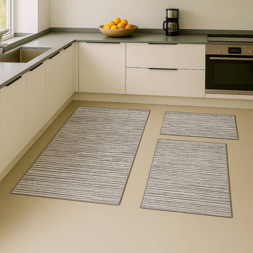 Kit de Tapetes para Cozinha Linha Nobreza Jacquard– Conforto e Elegância em Cada Passo