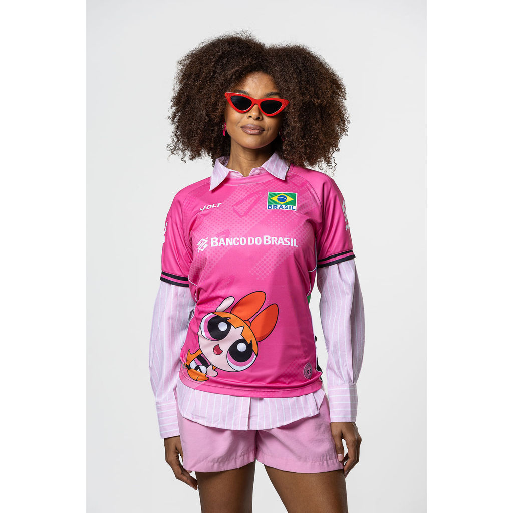 Camisa Florzinha Meninas Superpoderosas 2026 Vôlei Brasil Feminina Volt