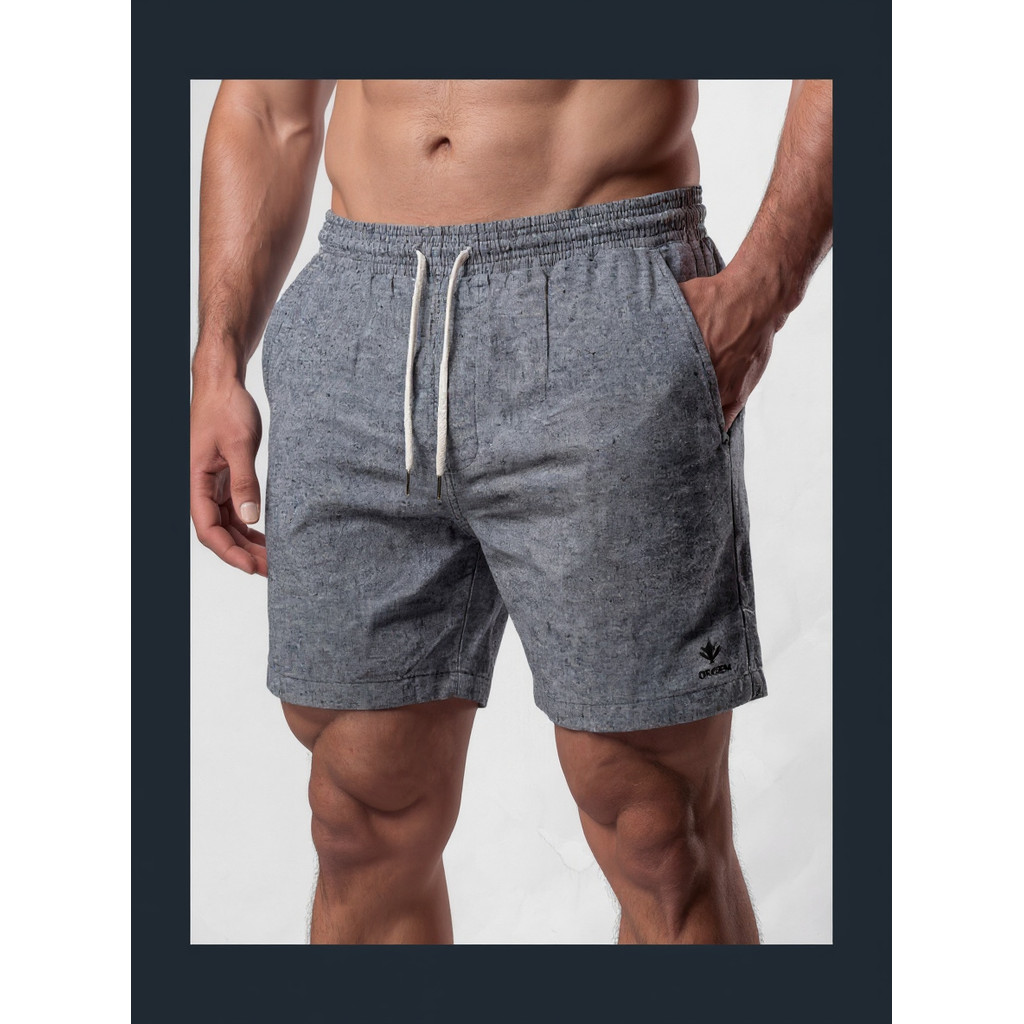 Kit 2 Bermudas Masculinas Linho Elastano Praiana Confortável Verão — Universo Delas