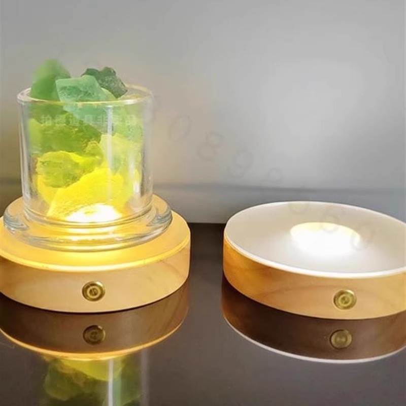 Base de vidro de vinho lâmpada luminosa coaster Cocktail base luminosa com lâmpada coaster assento luminosa decoração do