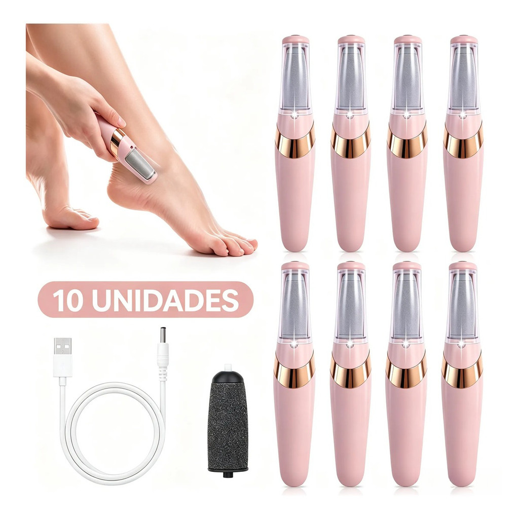 Lixador de Pé Elétrico - Esfoliador Tira Calos Pedicure Portátil Lixa Elétrica Pés Removedor Calos Lixador Esfoliadora