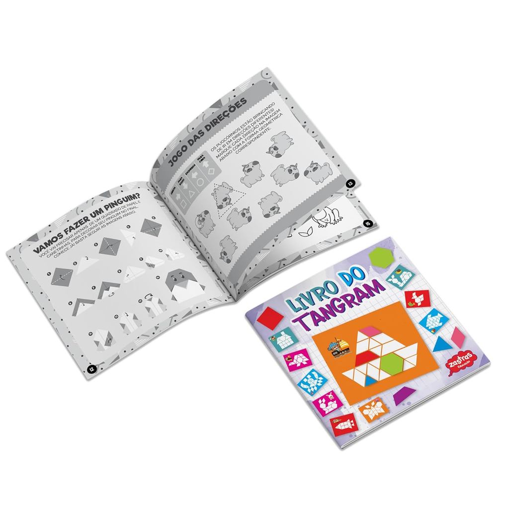 Livro do Tangram Com Peças De Madeira - Ed. Zastras · foto 2