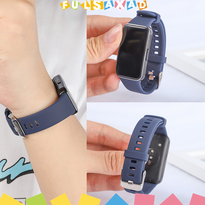 Pulseira De Silicone Para Relógio Smartwatch Huawei Band 10 9 8 Strap Rubber Acessórios Para Huawei Band 10 9 8 NFC