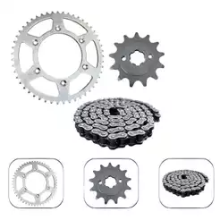 Kit Relação Transmisão Completo CRF 230 CRF 250 Todos Os Anos Corrente/coroa/pinhão AÇO 1045