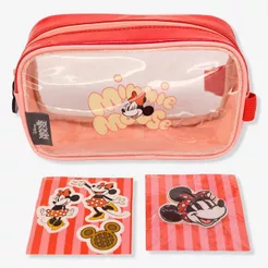 Necessaire com Adesivos Minnie Mouse - Disney