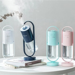 Umidificador de Ar Mini para Escritório e Carro com Luz LED de Alce de Natal 200ml, Umidificador Ultrassônico USB de Név