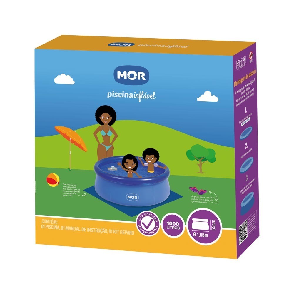 Piscina Redonda Inflável Splash Fun 1000 Litros - Mor