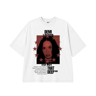 [Camiseta Premium em Algodão Puro]LA  Camiseta Demi Lovato camisa Fãs Moda casual Camisa Feminina