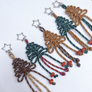 Saco tecido à mão pingente Cross-Border novo estilo árvore de natal presente pingente de natal alça do telefone móvel ch