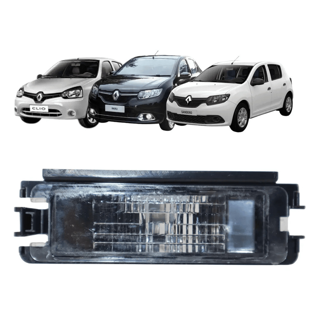 LANTERNA DA PLACA RENAULT SANDERO/ LOGAN 07/16 CLIO 00/12 SEM SOQUETE