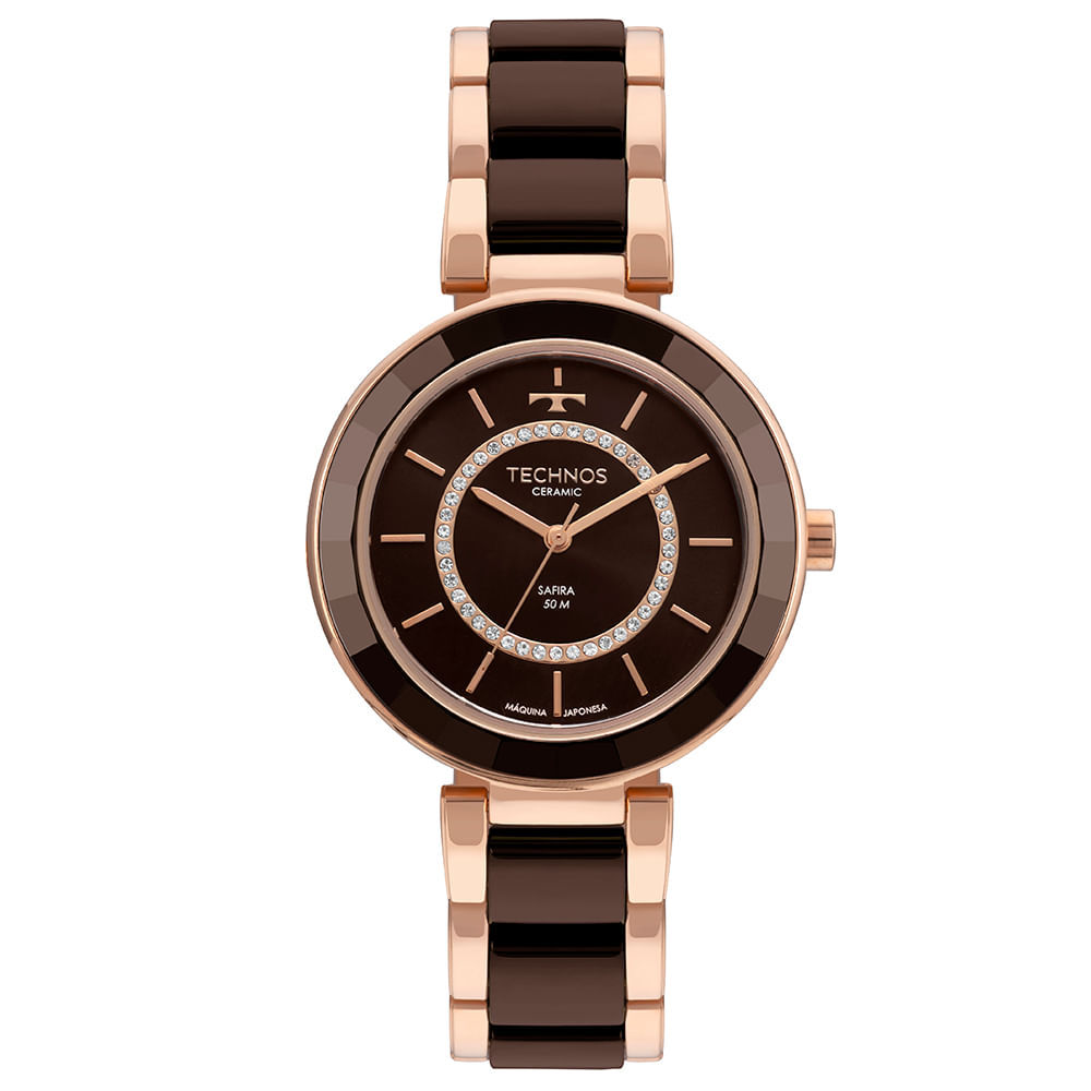 Relógio Technos Feminino Cerâmica Rosé - 2036NAY/1M