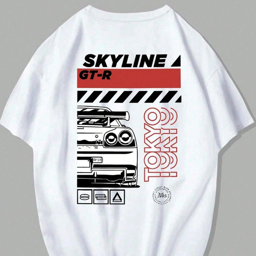 Camiseta Skyline Oversized: Conforto 100% Algodão e Estilo Streetwear Unissex (Várias Cores)


