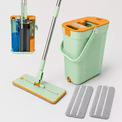 Mop Flat Premium - Separação Água Limpa E Suja Cabo De 1,6mt