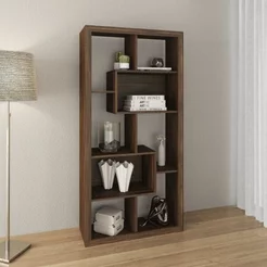 Estante Multiuso Vertical ou Horizontal 159CMX 78cm E1712 Marrom/Nogal Nogal