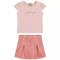 Conjunto Infantil Menina Bordado Fancy Colorittá Rosa