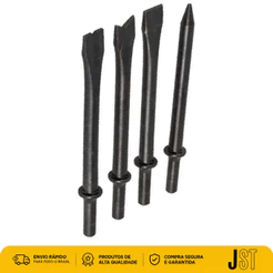 Kit 4 Ponteiras Para Martelete Pneumático JST JTP01 120mm Aço Temperado
