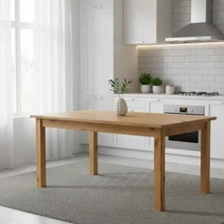 Mesa de Jantar Retangular 6 Lugares 160cm 100% Madeira Maciça Napoli Espresso Móveis Marrom/Nogueira 160
