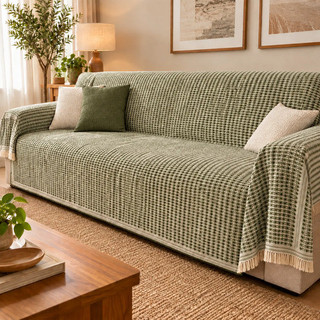 Manta Para Sofa Gigante Retrátil Canto e Fixo 100% Algodao - Algodão Verde