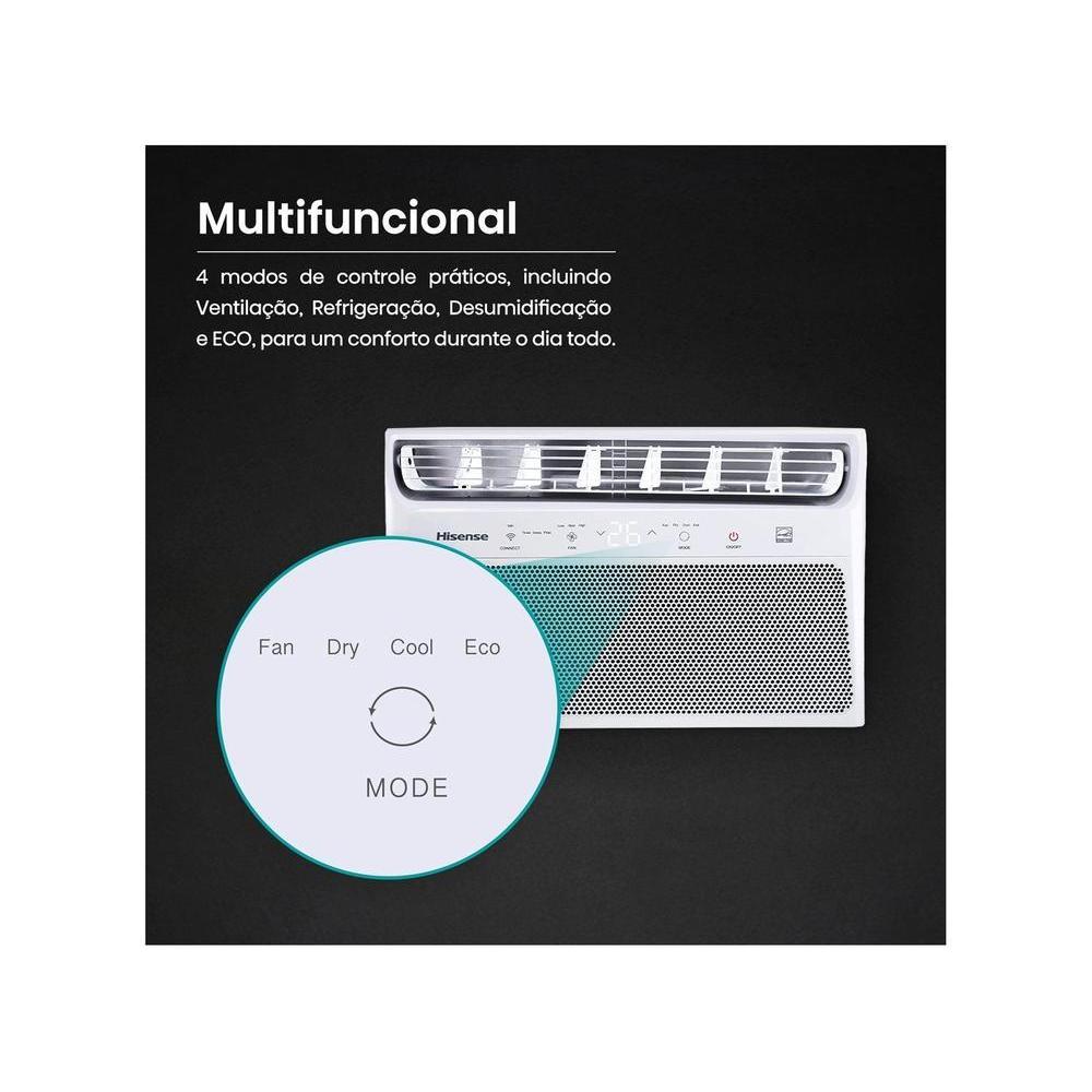 Ar-condicionado Janela 10.000BTUs Hisense Frio AW-10CWBRVGU02 Branco 110V — imagem 2 de 2
