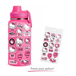 Adesivos Hello Kitty para garrafas e copos Durável Personalizada DiY Fácil Aplicação Garrafas Copos Parede