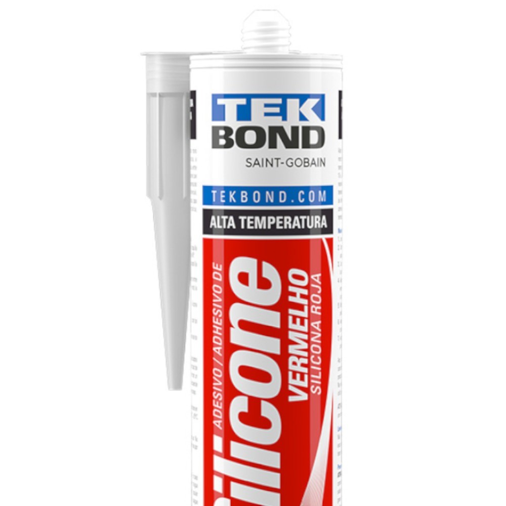 Silicone acético para alta temperatura 280 gramas - TekBond — imagem 2 de 2