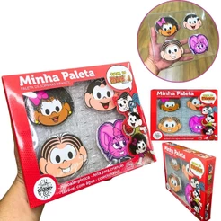 Kit Infantil Paleta de Sombras Turma da Mônica Salão Mágico