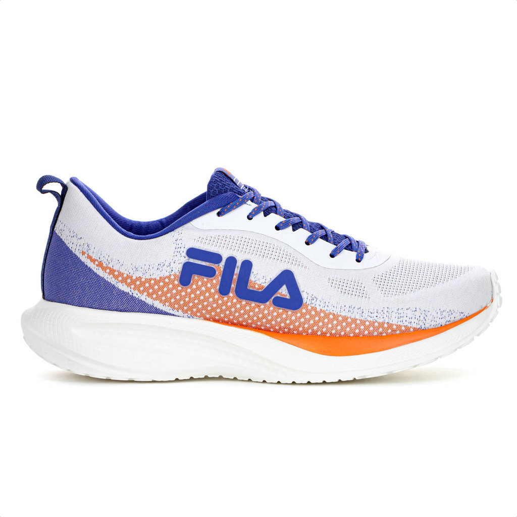 Tênis Fila Efecto 2 Branco Azul e Laranja - Masculino