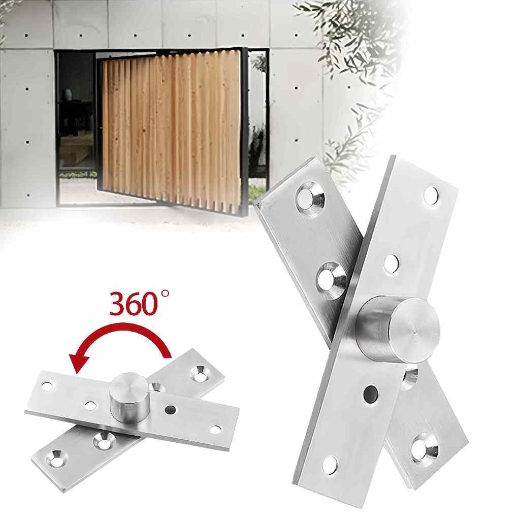 Par Dobradiça Pivotante Porta Pivô Pino De Aço Inoxidável 360 Graus para Porta 150kg em Oferta na Shopee