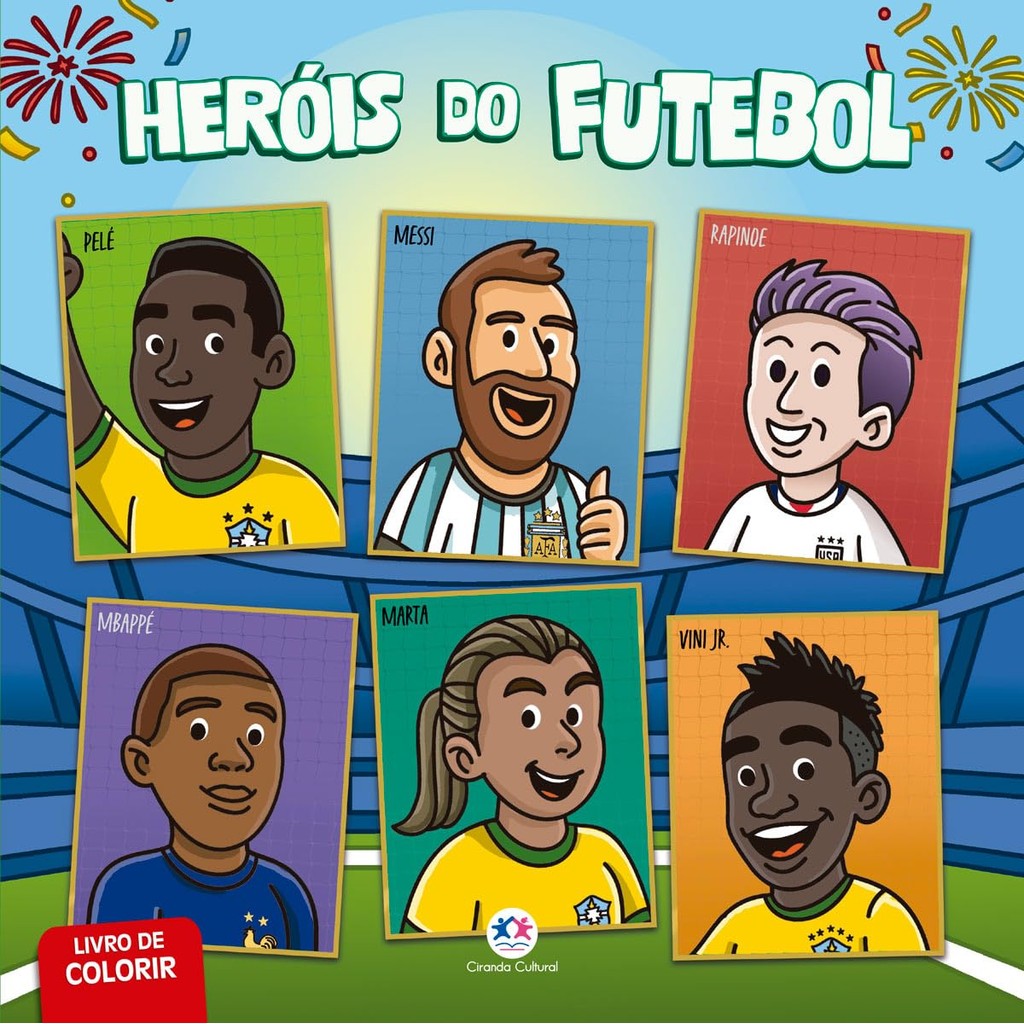 Livro de Colorir | Heróis do Futebol