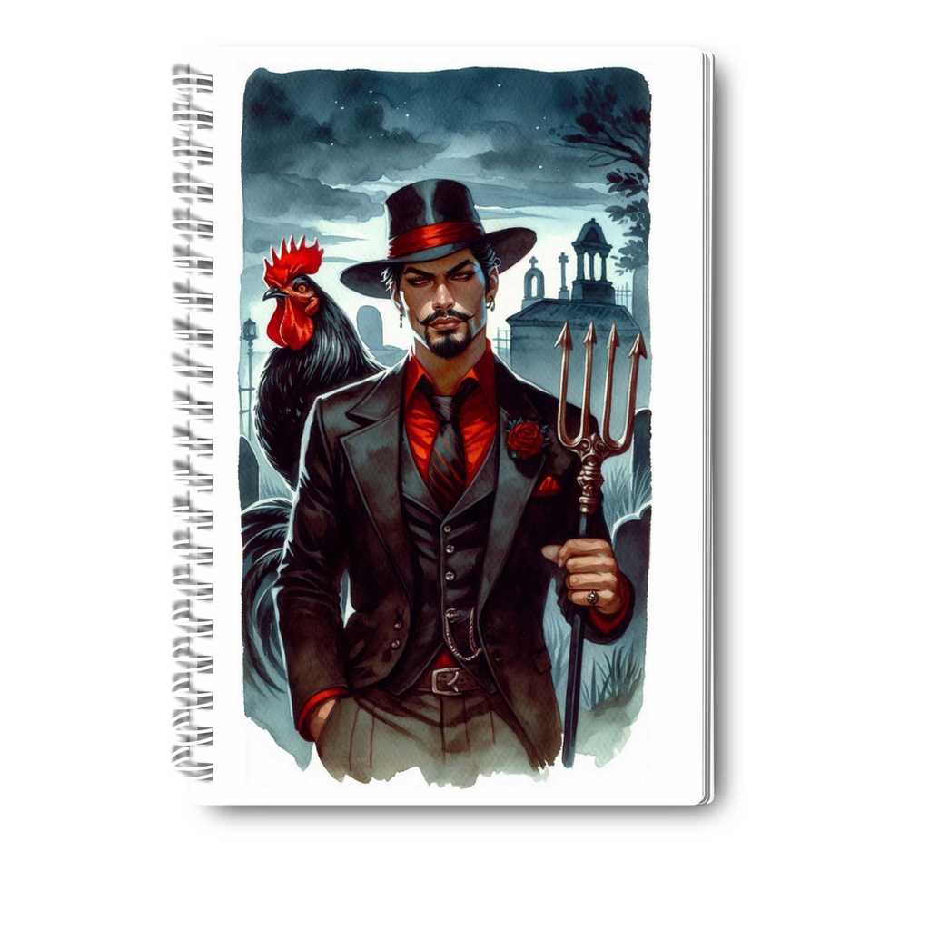 Caderno Capa Dura A5 Exu - 100 Folhas Decoradas - Umbanda
