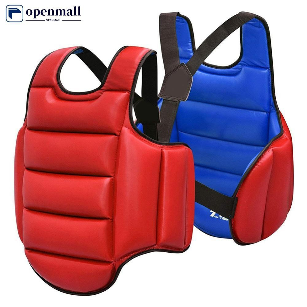 OMALL Taekwondo Protetor De Peito Reversível Colete Corporal Artes Marciais Rib Shield Armor Uniforme De Treinamento Par