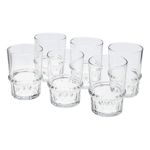 Luminarc Cocktail Jogo 6 Copos Uísque 380ml Vidro Temperado Transparente